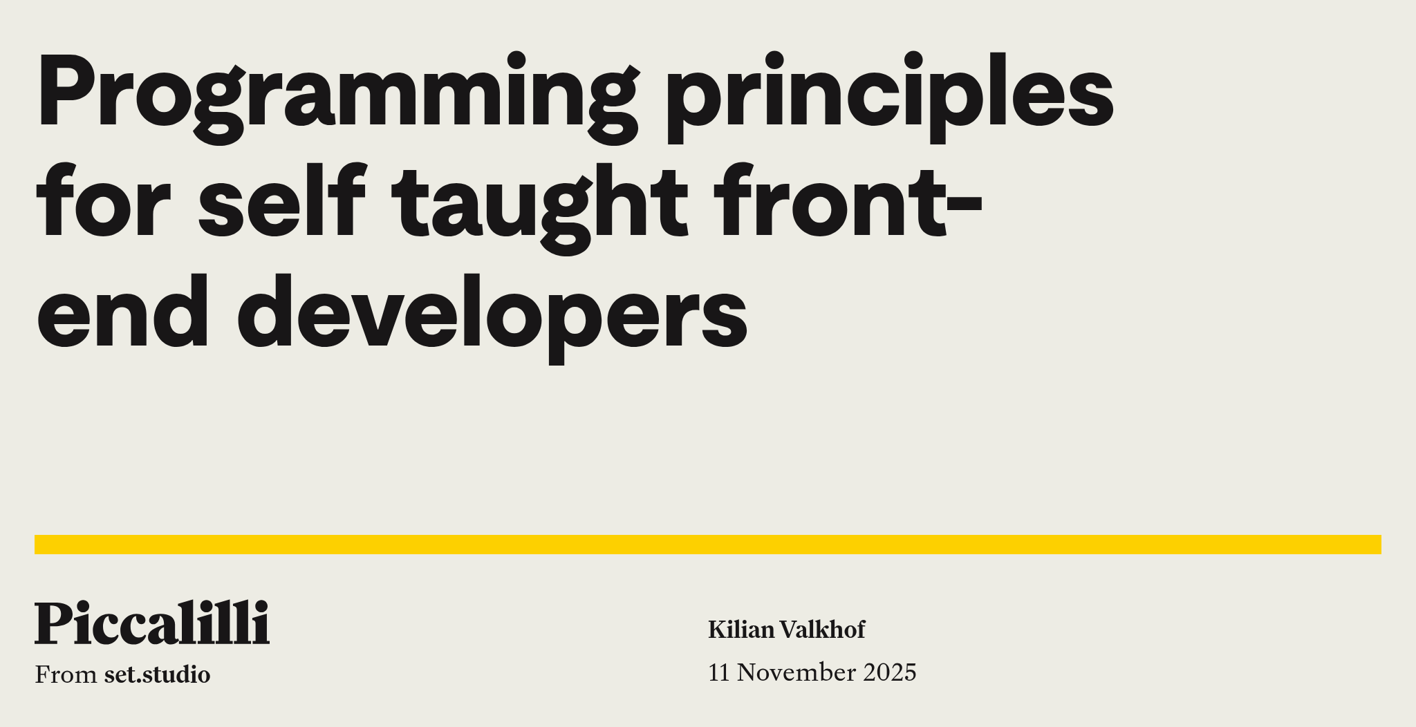 Принципы программирования для фронтенд-разработчиков-самоучек