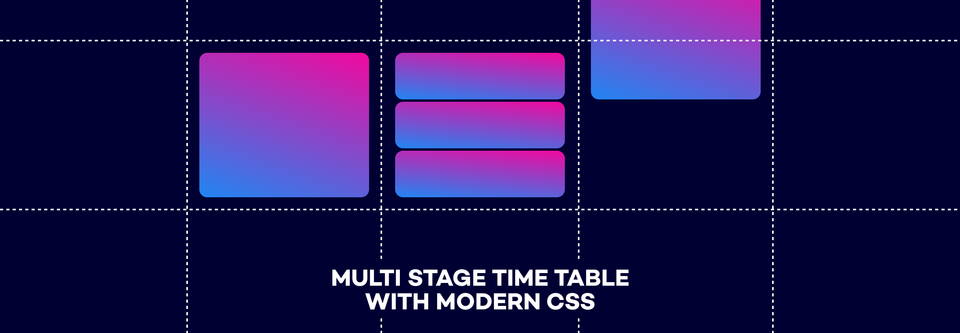 Создание многоступенчатого расписания с использованием современного CSS: grid, subgrid, round() и mod()